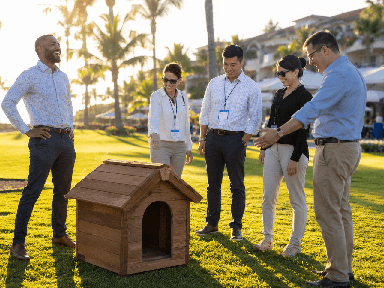 Dog House Raw Build — Housewarming team building with Building Teams